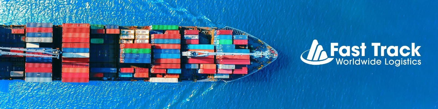 Container vessel at sea — Fast Track ocean and cruise logistics